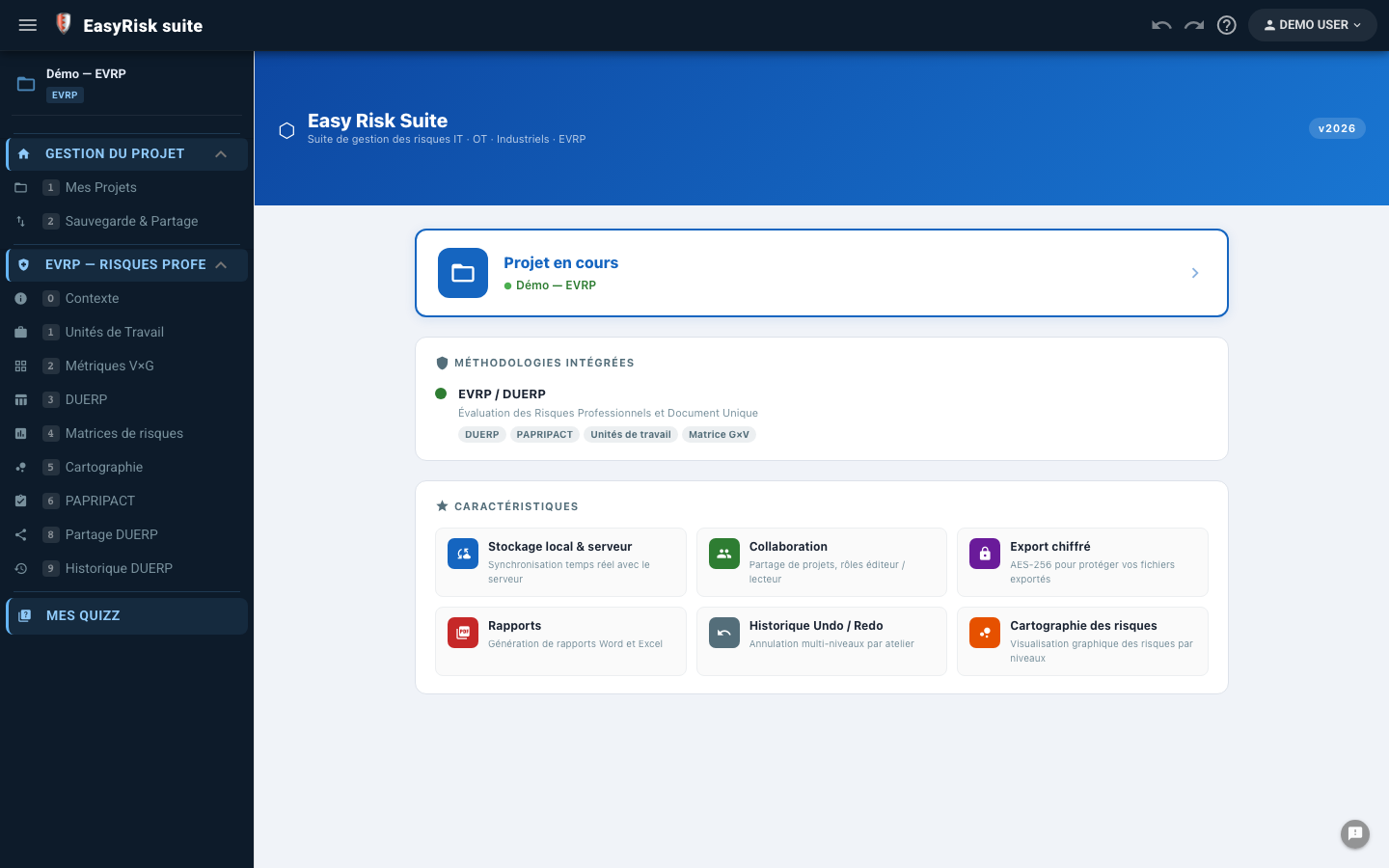 Rapport DUERP — générateur Word avec sections Markdown et tokens